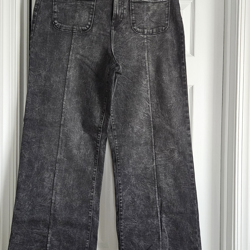 LC Lauren Conrad Gray Flare & Wide Leg Jeans - Picture 2 of 3